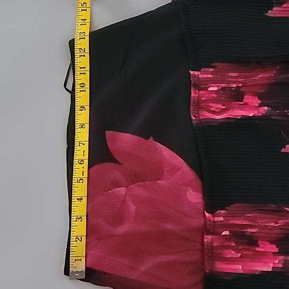 Ted Baker London Raychi Floral Print Tiered Pleated Hem A-Line Skirt Size 1 - Picture 8 of 10